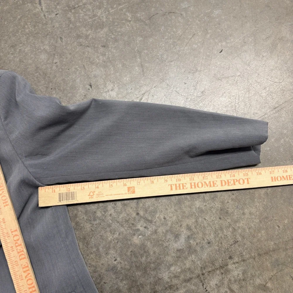 Zara Man Gray Double Breasted Blazer Jacket Peak Lapel Size XS